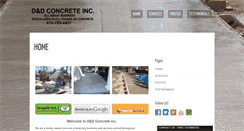 Desktop Screenshot of danddconcrete.org